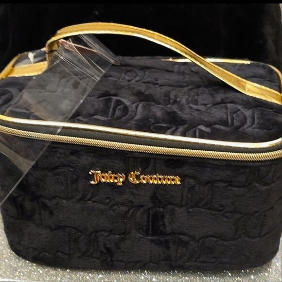 Juicy Couture JC Logo 2-PC Travel  Cosmetic Bag Set - Picture 8 of 13